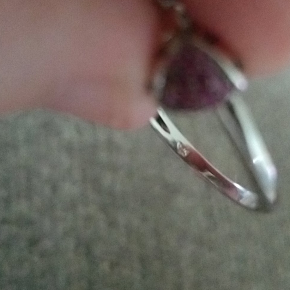 Lady Bugs Ring - 925 SS White Gold Overlay & Ruby - Picture 11 of 12